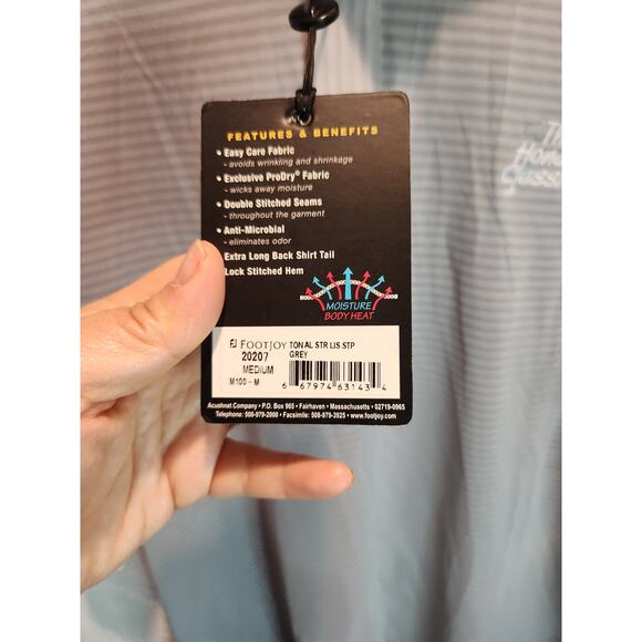FootJoy Honda Classic Golf Polo Shirt Gray Size Medium‎ Moisture-Wicking - Picture 3 of 7
